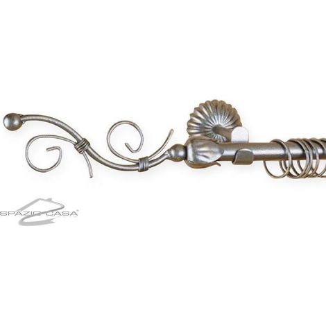 Bastone Tenda in Ferro Battuto Style  Colori Ferro: Bronzo - Lunghezza bastone: 150 cm (1/2)