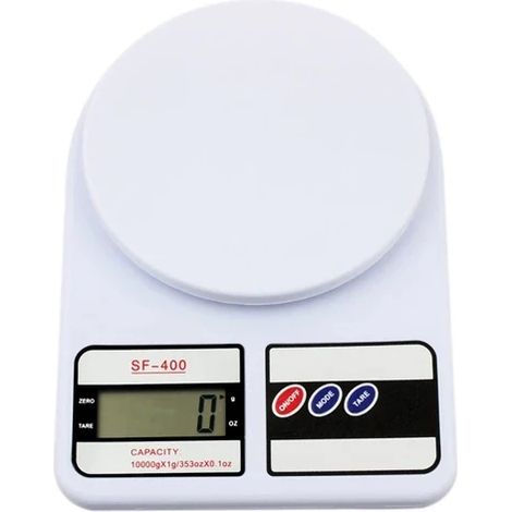 (1 pièce blanche) Balance de cuisine électronique numérique haute précision 10 kg pour aliments, produits médicinaux et pâtisserie. (1/5)