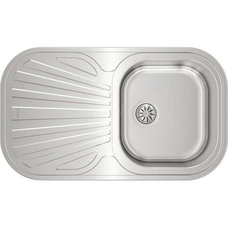 Teka STYLO 1C 1E IZQDA - Fregadero De Cocina Acero 1Ø Inoxidable 45cm 1 Cubeta 1 Escurridor