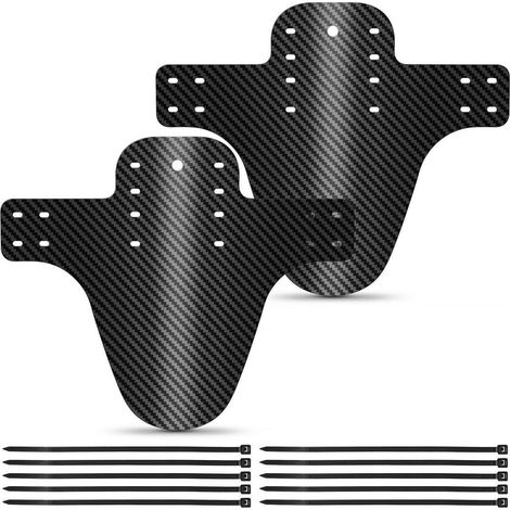 2x Mountainbike Schutzbleche Carbon-Optik für 20-29 Zoll, inkl. Kabelbinder (1/5)