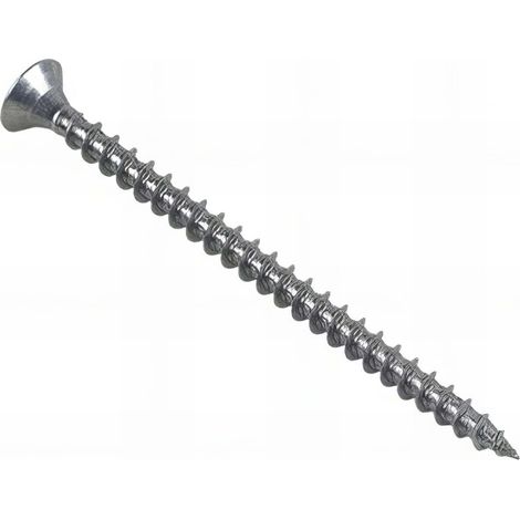 Vis bois tête fraisée Pozidriv 6 x 50 mm INOX A2 - Boite de 50 pcs - Fixtout VAFC06050A2B50 (1/2)