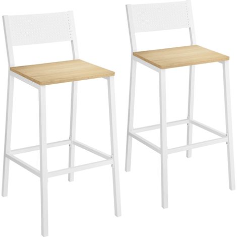 Tabourets de Bar, Lot de 2, Sièges Cuisine, Style Industriel (1/5)