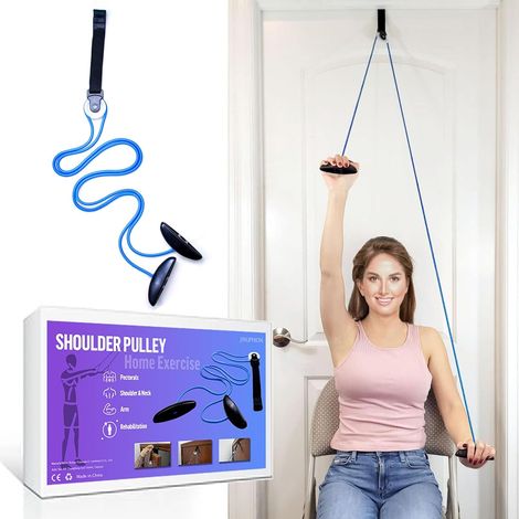 Pulley Shoulder Training, Cord Rehabilitation Physiotherapy Shoulder, Trainer Shoulder Bodybuilding, Gym Rope Fitness Door Hanging (1/5)