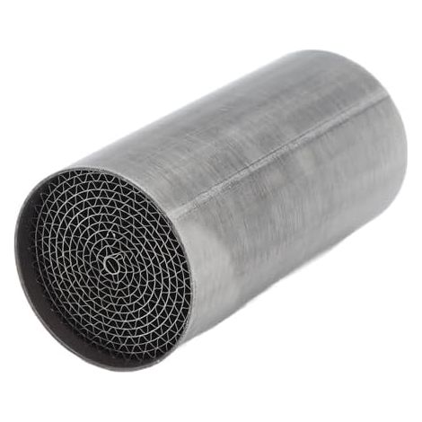Catalyseur de Tuyau D'échappement, Catalyseur de Silencieux D'échappement Central Avant en fer Universel Moto Moto Tuyau de Liaison Catalytique (48 100mm)
