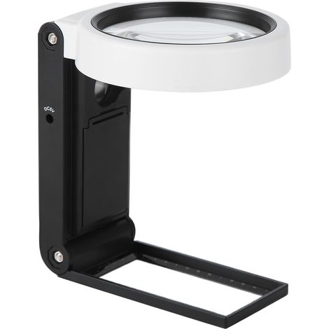 Loupe LED pliable avec lentille HD pour réparation électronique et observation, loupe à main pliable ABS, TH-7018B (1/5)