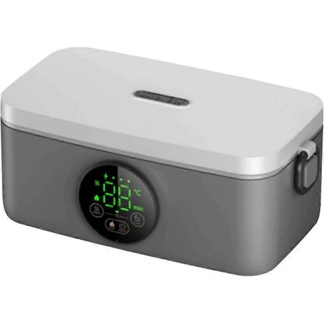 Tragbare, 1 Liter große, per USB beheizbare Lunchbox mit Selbstheizung, ideal für Büro, Reisen und Camping. (1/5)