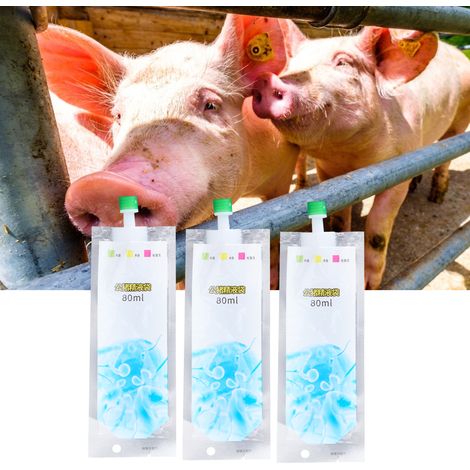 Lot de 100 poches à semence jetables de 80 ml pour truies porcines - Matériel vétérinaire (1/5)