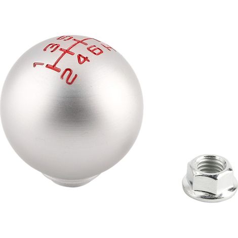 Pommeau de levier de vitesse 6 vitesses en aluminium manuel pour voiture, tête de changement de vitesse sport (1/5)