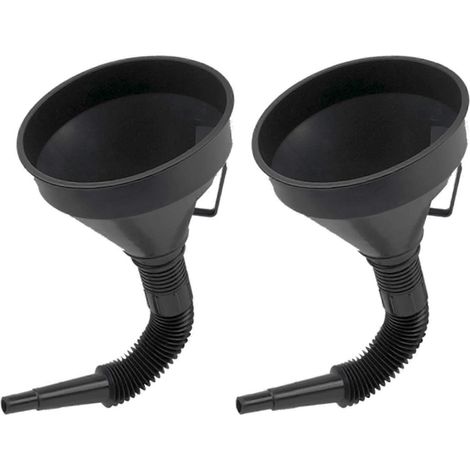 Entonnoir à huile multifonction en plastique avec embout flexible pour voitures et motos, huile moteur, liquides, diesel, kérosène et essence (2 pièces) (1/4)