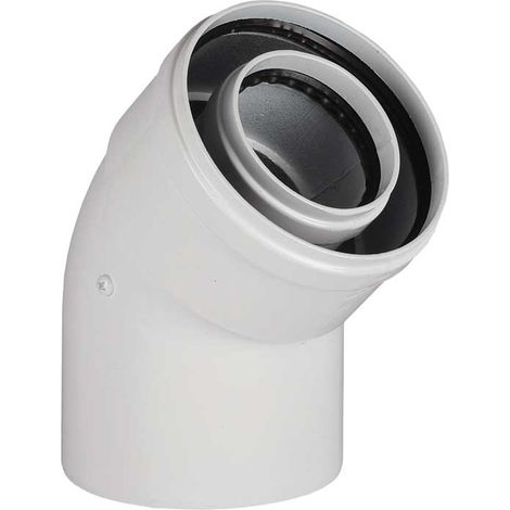 TECNOGAS Curva Coassiale 45° 60X100
