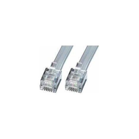 Cable Lindy RJ12 de 2 m, 6P6C, 34223