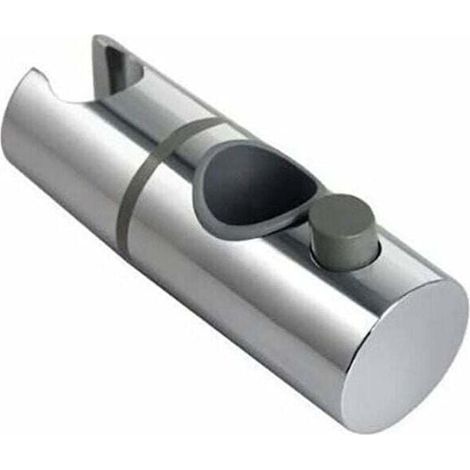 Duschkopfhalterung, 360° verstellbare Duschkopfhalterung für 28 mm Durchmesser, ABS-Schiene, Gleitstangenklemme für Duschkopf, verchromt (1/4)