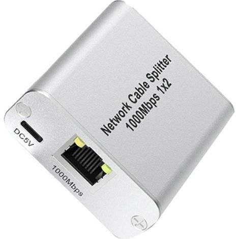 Répartiteur Ethernet 1 vers 2. commutateur Ethernet Gigabit haut débit. répartiteur LAN RJ45 2 ports Internet pour CA (1/5)