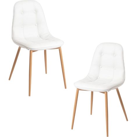 Packs Sillas Comedor - Pack 2 Sillas Plazi - Blanco (1/5)