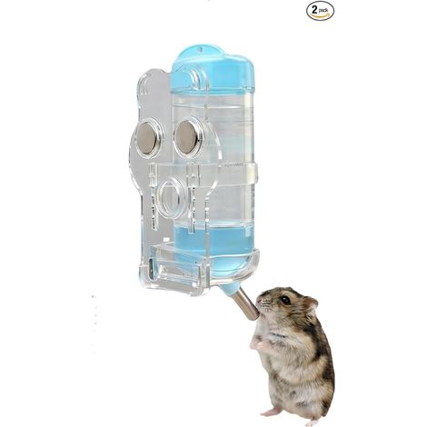 Bouteille d'eau pour hamster - 125 ml - Réglable - Pour rongeurs et cochons d'Inde
