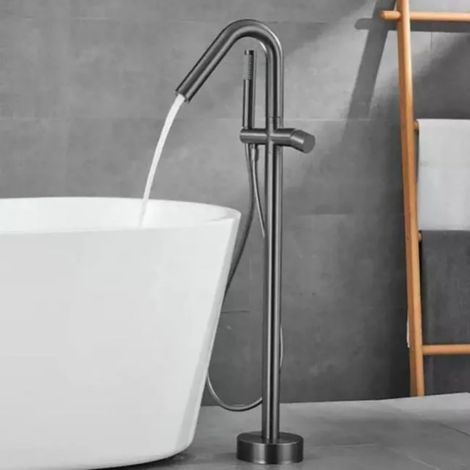 Robinet mitigeur de baignoire sur pied gun métal, Murcie (1/5)