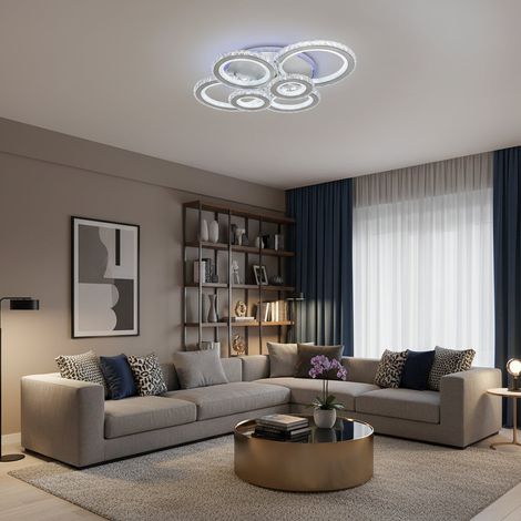 Lustre LED avec Telecommande et Cristal Rotonda Multicolore 145W (1/5)
