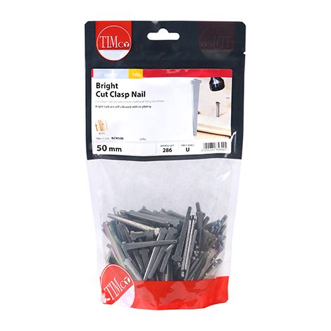 TIMCO Cut Clasp Nails Bright - 50mm