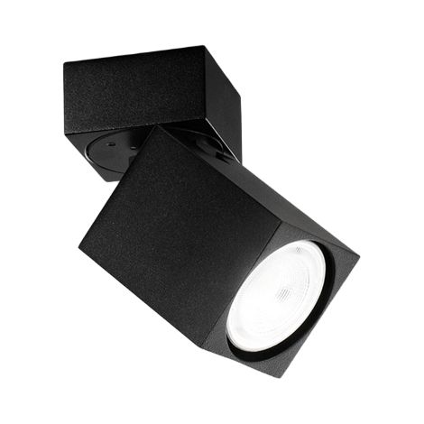Applique Murale Led Carrée Noire Orientable Connect 1Xgu10 Perenz (1/4)