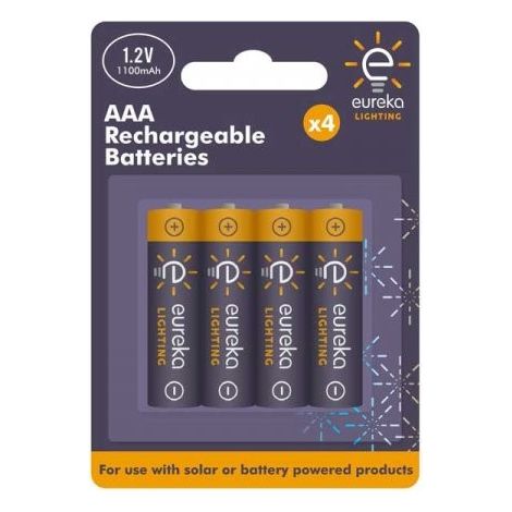 Pack 4 x batterie rechargeable 1,2 V NiMh AAA 1100 mAh