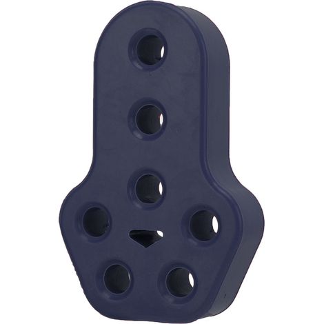 Universelle Auspuffhalterung, 7 Löcher, Gummibuchse für Schalldämpfer, Montageisolierung, 12 mm Durchmesser, blau (1/5)