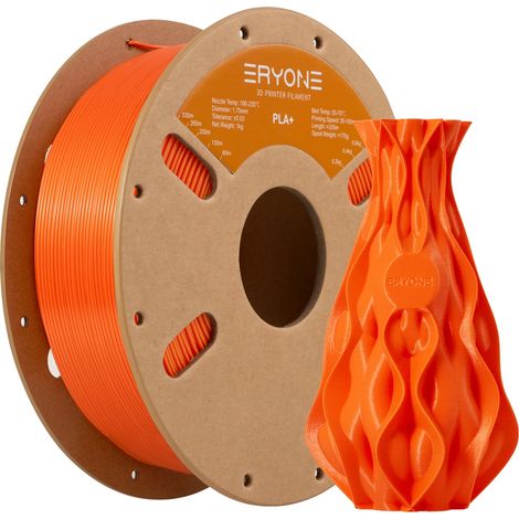 Filament d'imprimante 3D, matériau PLA Plus, tolérance de haute précision, Filament Orange (1/2)