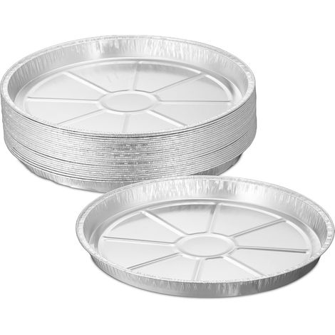 25 Barquettes Aluminium, 3x27,5 Cm, Récupération Graisse, Accessoire Barbecue, Cuisson Viande