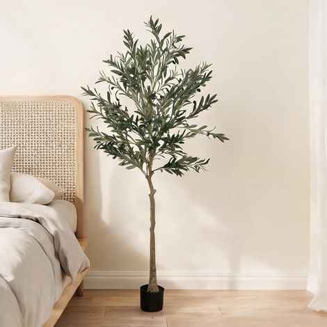 Plante artificielle vert en soie 15 x 15 x 180 cm (1/5)