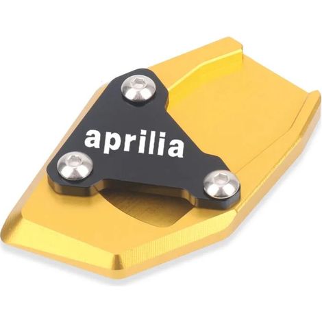(Gold-Aprilia) Compatible avec Aprilia RS660 RS 660 Tuono 660 (2020-2023) : béquille latérale CNC, extension de béquille, plaque de support, support agrandissant la béquille maxpower (1/4)