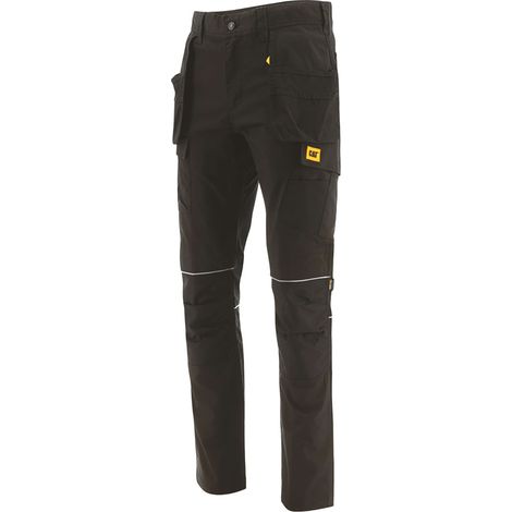 Pantalon De Travail Multi-Poches – Caterpillar Trades Noir – Denim Stretch – Coupe Slim – Confort & Résistance - 50