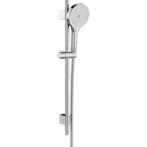 Plenum round 130/3 kit avec barre coulissante, douchette ø130, flexible chromé (1/4)