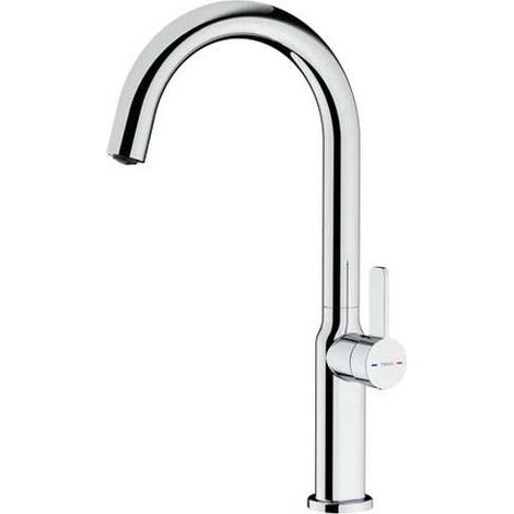 Teka Oval 915 robinet cuisine chrome pivotant 360 degrés (1/3)