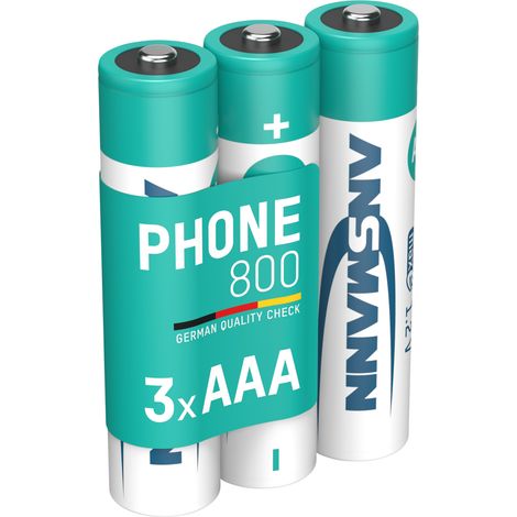 Ansmann DECT maxE HR03 Micro (AAA)-Akku NiMH 800 mAh 1.2 V 3 St. (1/5)
