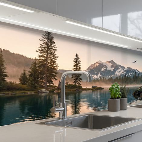 SCHIENALI CUCINA Montagne - Acqua - Alberi 150x60 cm (1/5)