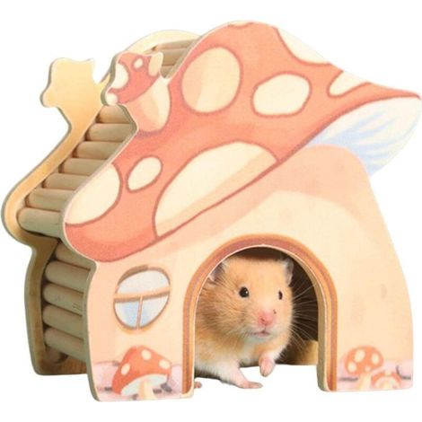 Aire de Jeux pour Hamsters Cage de Labyrinthe pour Hamster Jouet de Cage pour Hamster Animal avec Forme de Champignon et Finition soignée pour Garder (1/2)