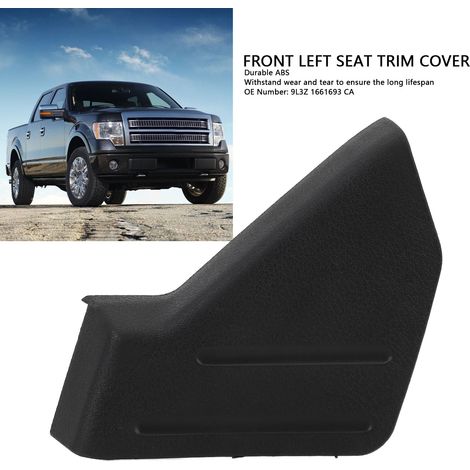 Panel de cubierta del asiento del conductor izquierdo ABS OE 9L3Z 1661693 CA – Embellecedor lateral negro para vehículo (1/5)
