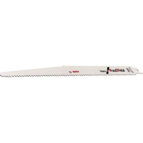 Juego de 25 hojas de sierra sable S 1411 DF Heavy para madera y metal, longitud 300 mm - BOSCH - 2608657562