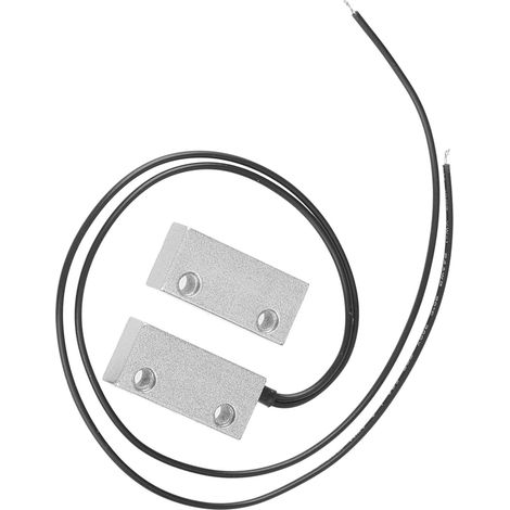 Paire de contacteurs magnétiques NF pour portes et fenêtres, boîtier métallique, sécurité alarme (1/5)