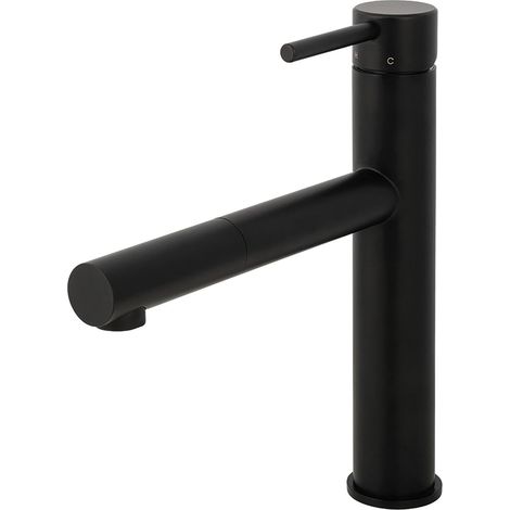 Solido Küchenarmatur ausziehbar & schwenkbar ECO - druckfest Wasserhahn Küche schwarz matt (1/3)