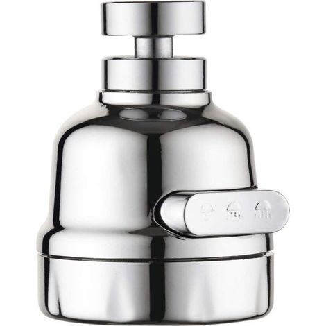 Robinet de cuisine rotatif à 360°, jet haute pression, tête mobile, 3 modes (1/4)