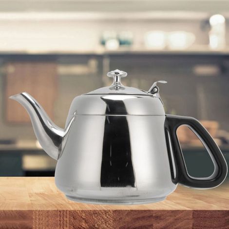 1 Théière 2 L Filtre inclus Acier inoxydable Pour cuisinière Argent (1/4)