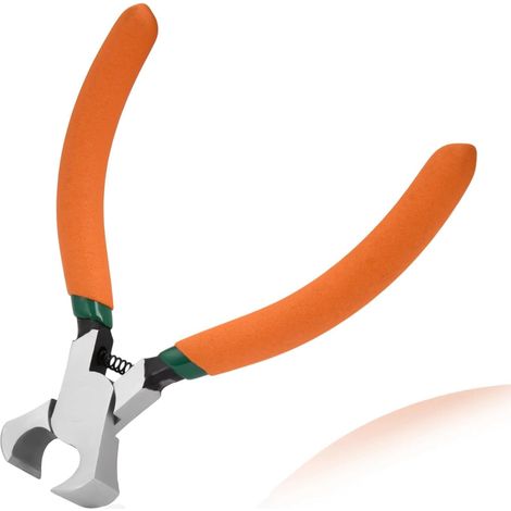4.6" Mini Pince de coupe d’extrémité de précision Pince à haute teneur en acier au carbone pour les arrêts d’installation de fermeture à glissière, la coupe de fil et l’arrachage de clous (1/5)