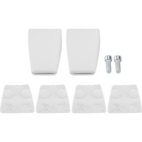 Pince De Verre En Alliage D'aluminium - Pour Épaisseur 5-20mm - Sans Perçage Pour Fenêtre Et Balcon - Couleur Blanche - Lot De 1 (1/5)