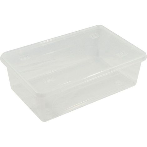 Boîte transparente multi-usages avec couvercle 29 l - 58,5 x 39 x 17 cm