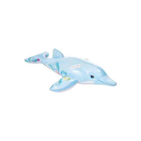 DELFINO GONFIABILE CAVALCABILE  +3 ANNI  cm.175x66  peso kg.0,80 (58535)    INTEX