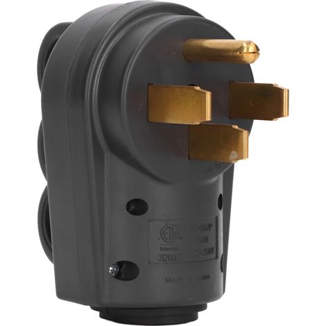 NEMA 14-50P 50A 125/250V Stecker mit Griffen, robuste Ersatzbuchse für Elektrofahrzeug- und Generatorkabel (1/5)
