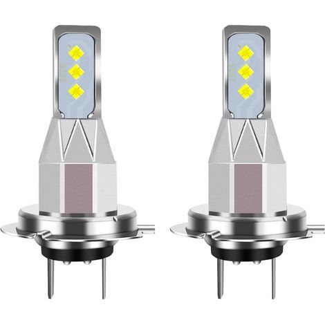 2 PièCes SéRies H7 LED Ampoules Phare de 20000LM 6000K LumièRe Blanche 80W 6SMD Ampoules Voiture Antibrouillard Clignotants (1/5)