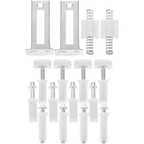 Kit de Quincaillerie pour Porte Pliante, 1 Set, Argenté  Acier Inoxydable et Plastique, Installation Facile, Usage pour Espaces Commerciaux et Bureaux (1/5)