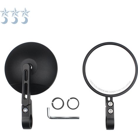 Bestselling motorcycle accessories: small adjustable round retro style rearview mirror, handlebar rearview mirror, interior rearview mirror, side rearview mirror.