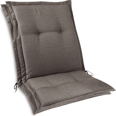 2x Set Gartenstuhlauflage Niedriglehner HighLux 105x50x7cm Taupe (1/5)